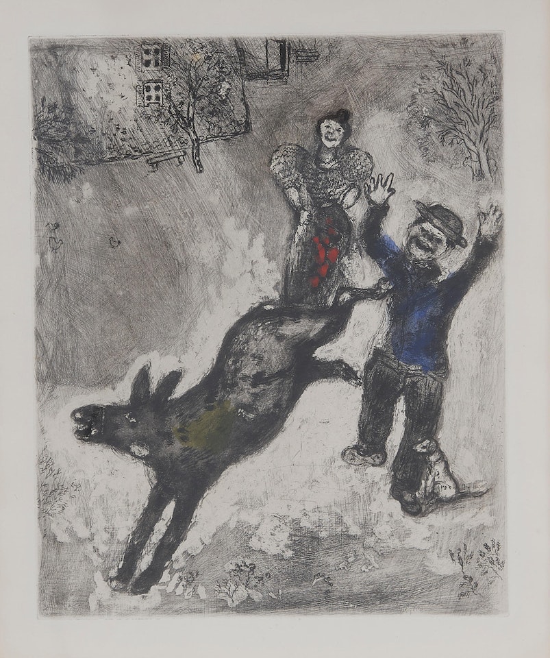 L"âne et le chien (The ass and the dog) by Marc Chagall
