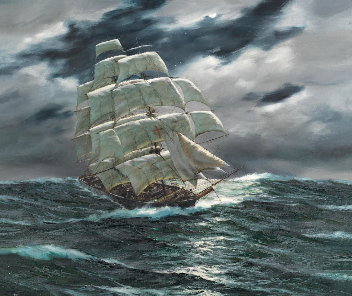 "American Clipper Dreadnought off the Horn" by Henry Scott