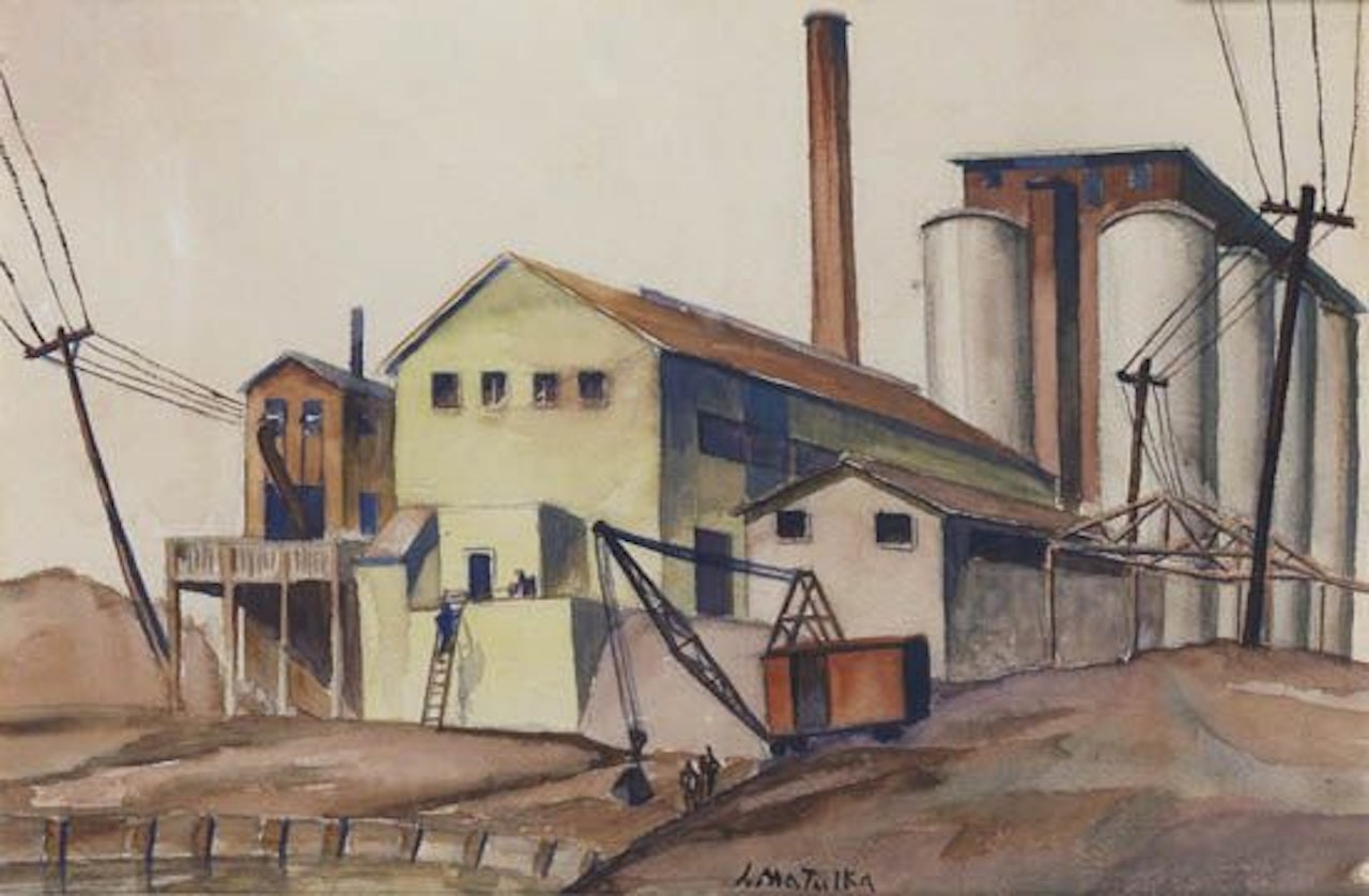 Industrial Scene by Jan Matulka