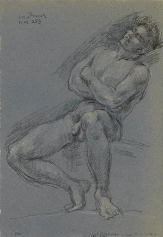 Seated Male Nude (NM 258) by Paul Cadmus