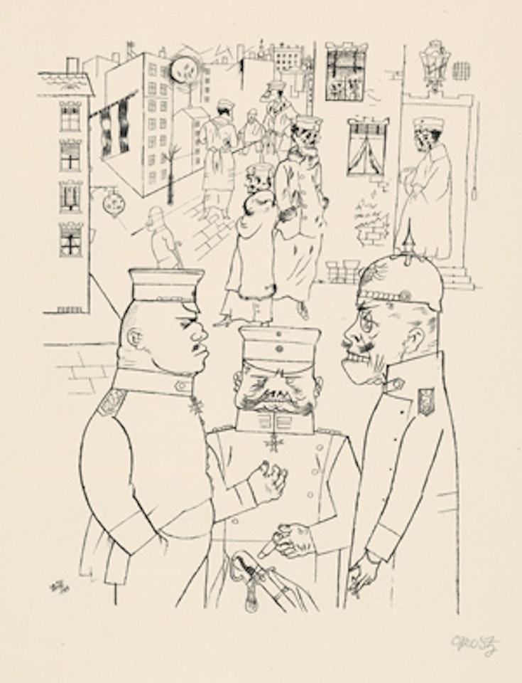 Nine works: Gott mit uns by George Grosz