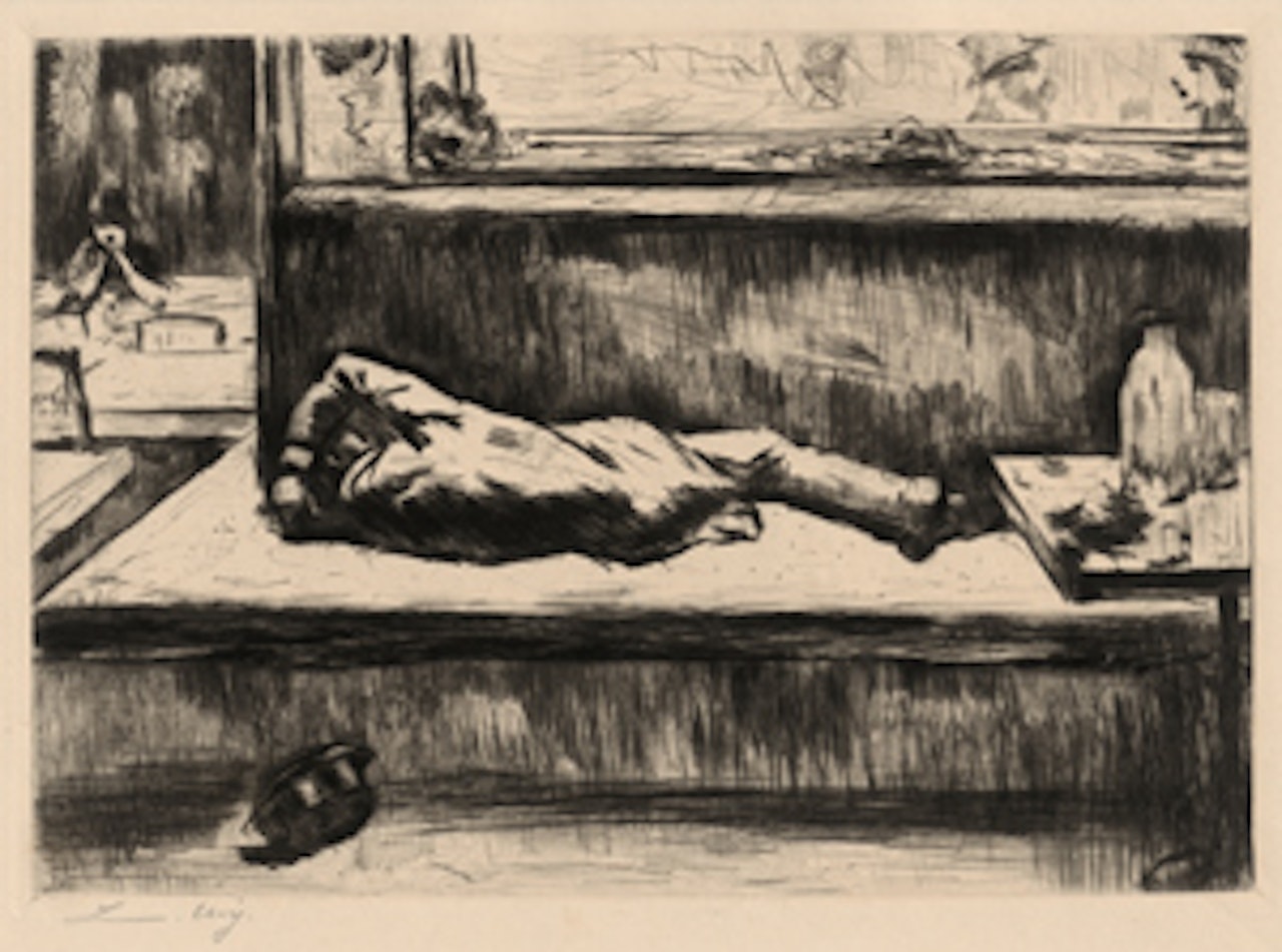 The Absinthe Drinker by Lesser Ury