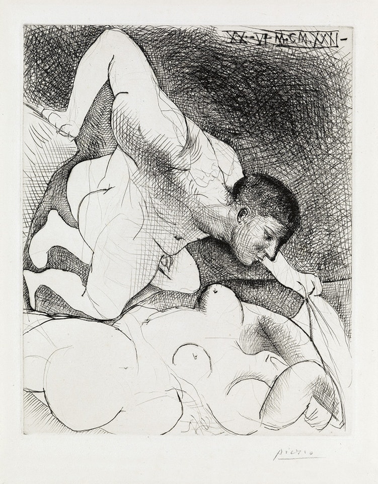 Homme dévoilant une Femme by Pablo Picasso