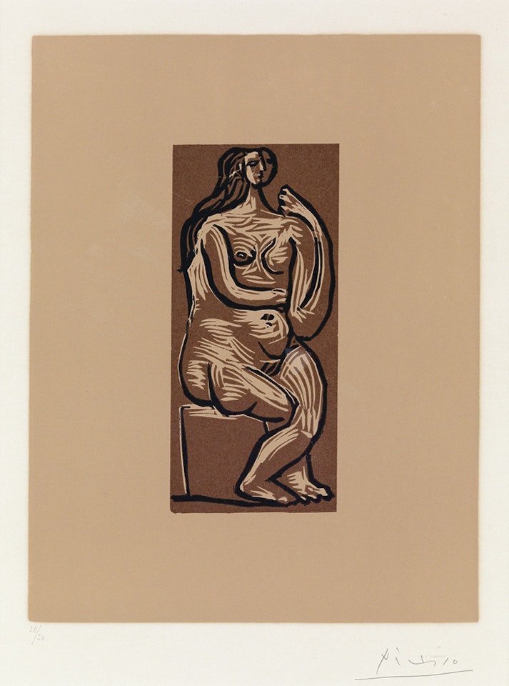 Femme nue assise by Pablo Picasso