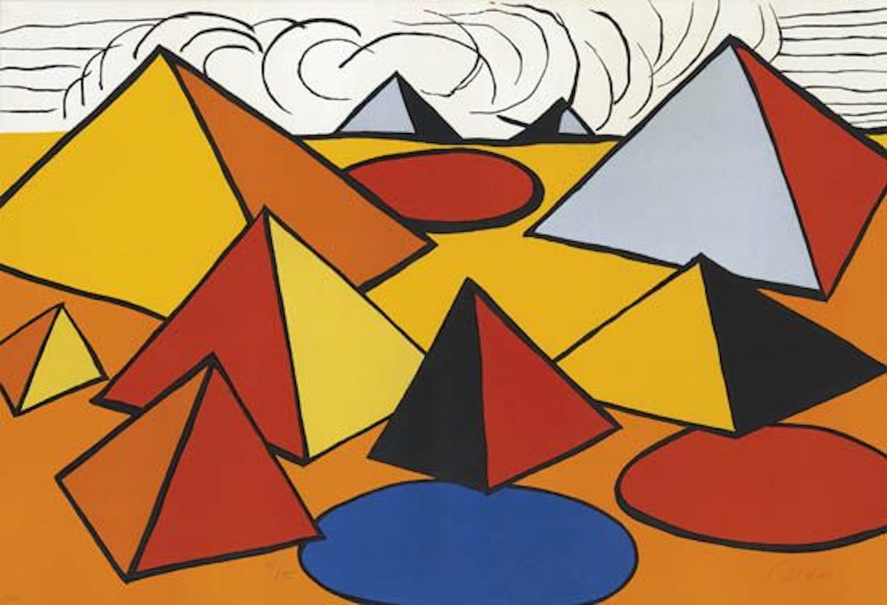 Composition with Pyramids, Circles and Clouds by Alexander Calder