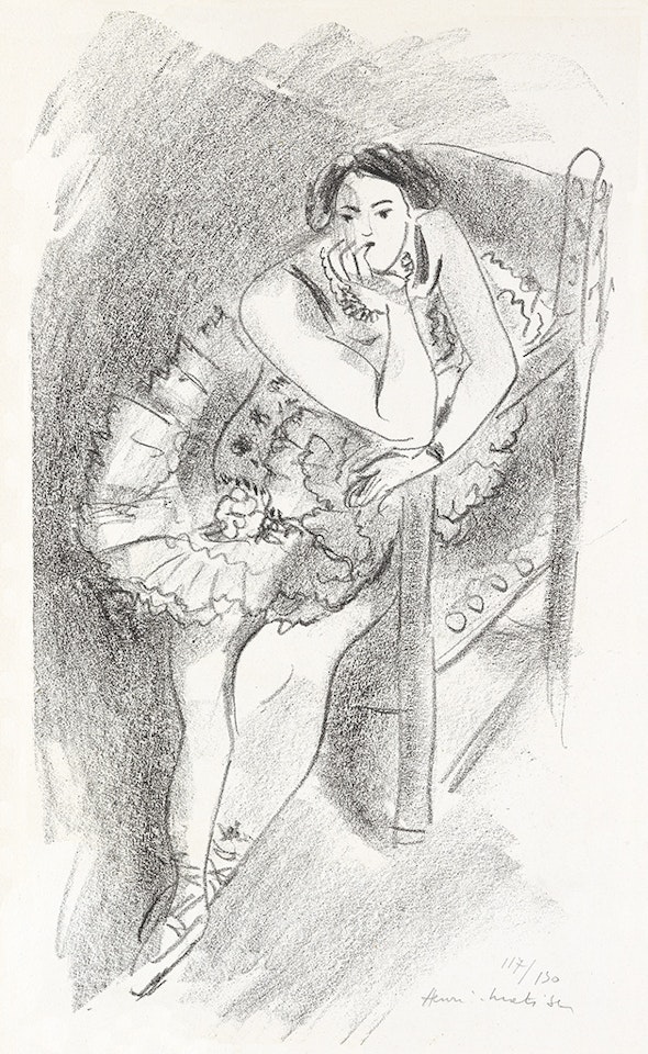 Danseuse au fauteuil de bois by Henri Matisse