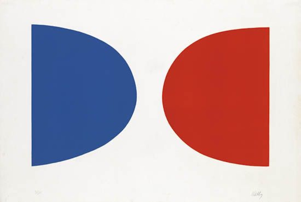 Blue and Orange by Ellsworth Kelly