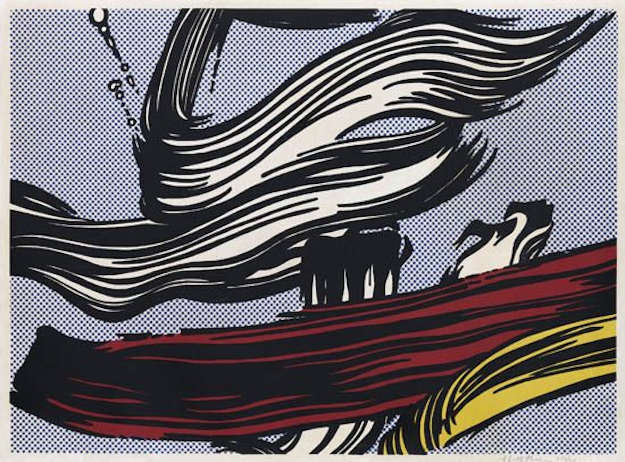 Brushstrokes by Roy Lichtenstein