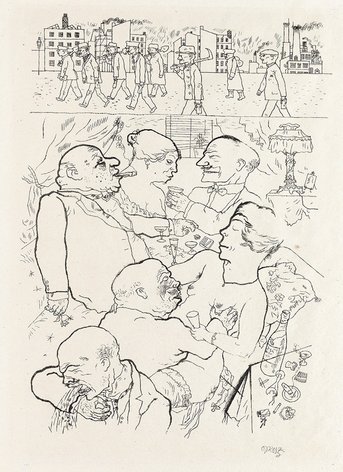 Früh um 5 Uhr! by George Grosz