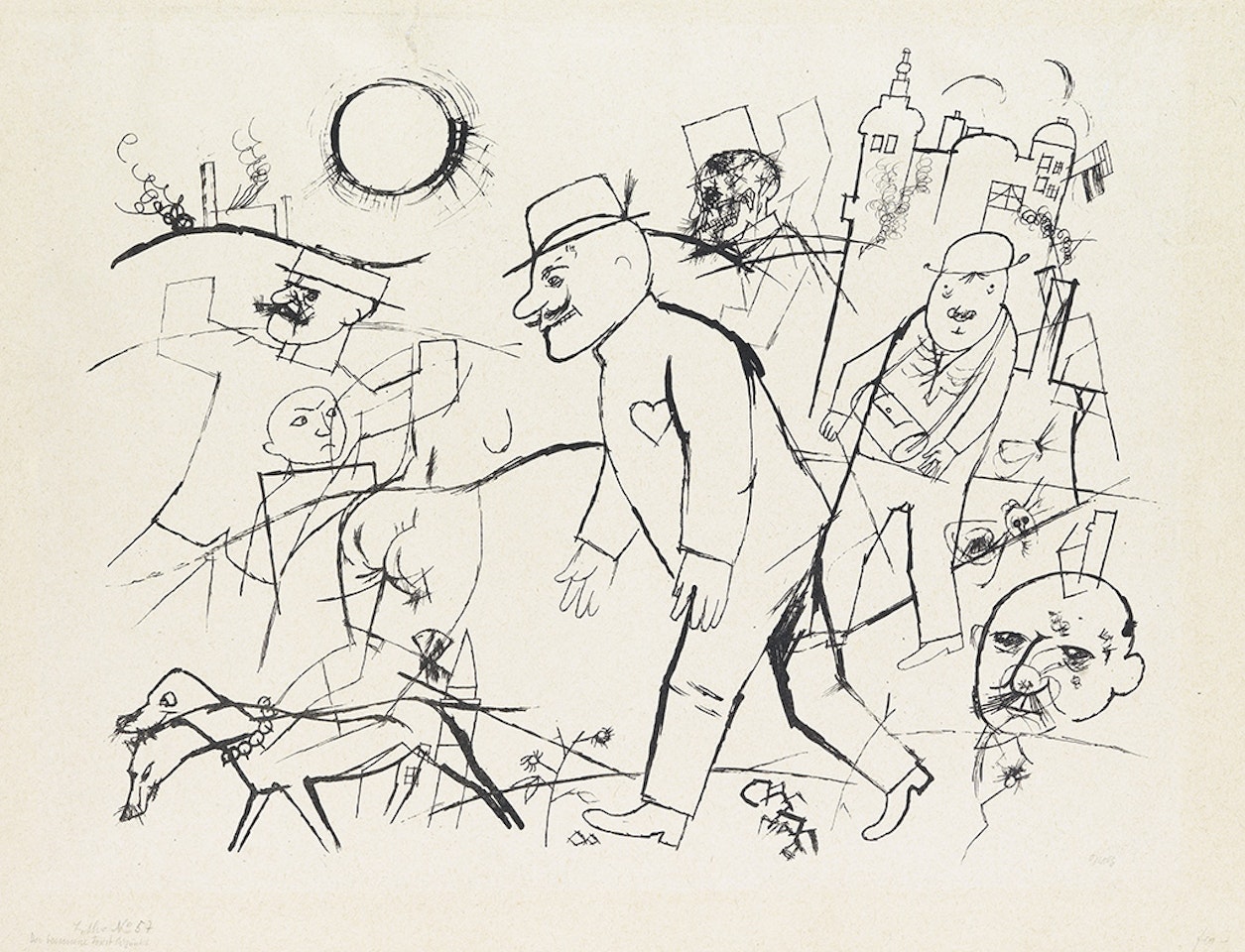 Der besessene Forstadjunkt by George Grosz