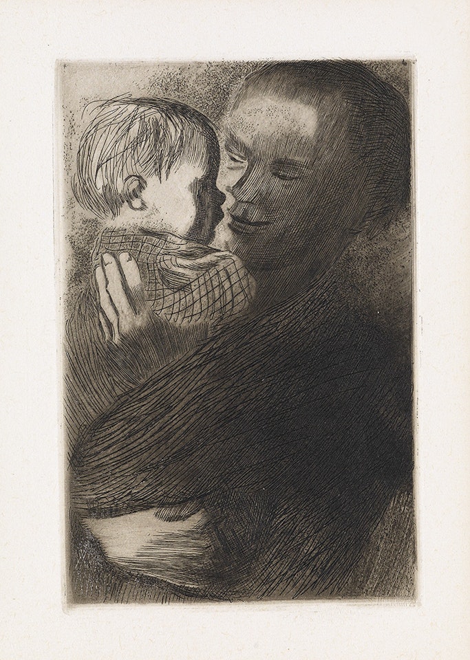 Group of 5 etchings by Kathe Kollwitz
