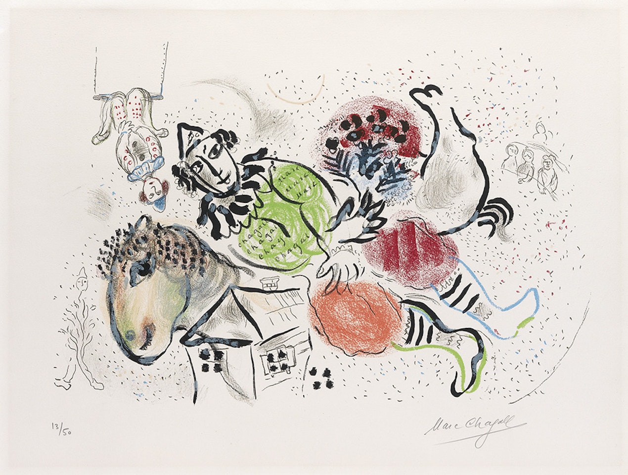 Le Cirque ambulant by Marc Chagall