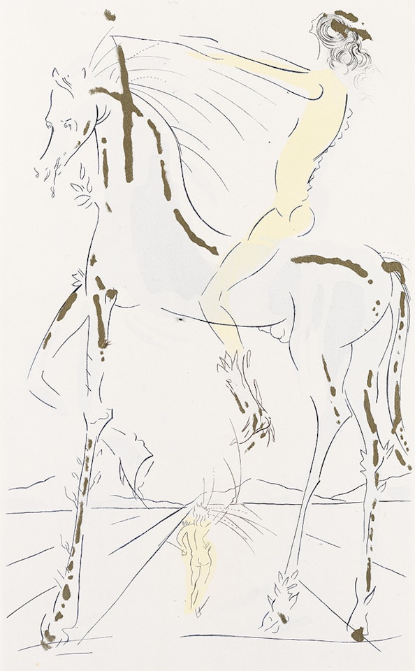 The Beloved is as Fair as a Company of Horses by Salvador Dali
