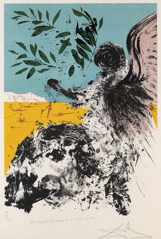 Peace in Vietnam (Angel of Mercy Covering a Calmer World) by Salvador Dali