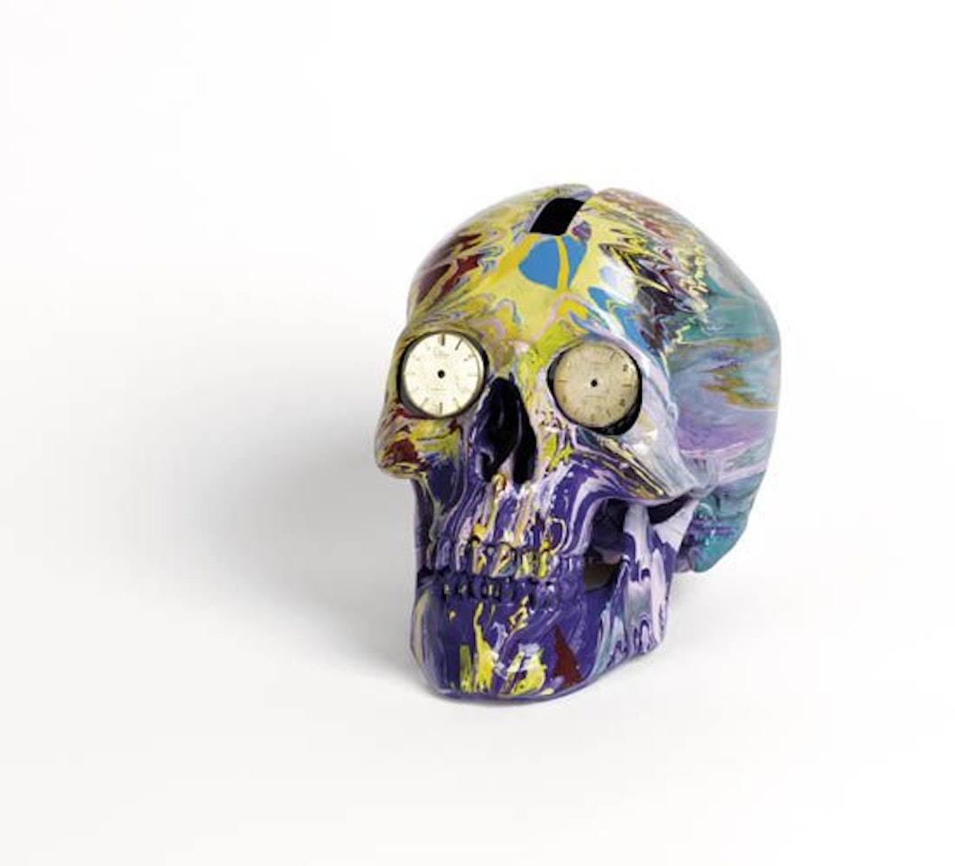 The Hours Spin Skull by Damien Hirst