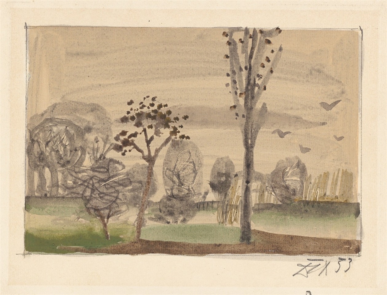 Autumn landscape by Otto Dix