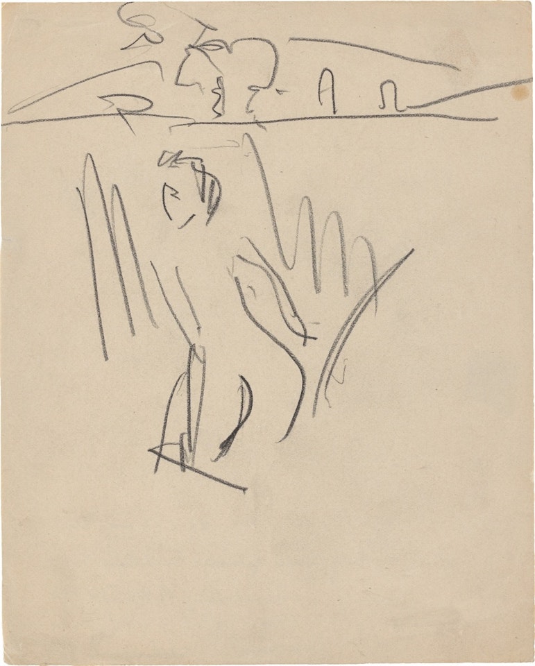 ”In"s Wasser gehendes Mädchen” by Ernst Ludwig Kirchner
