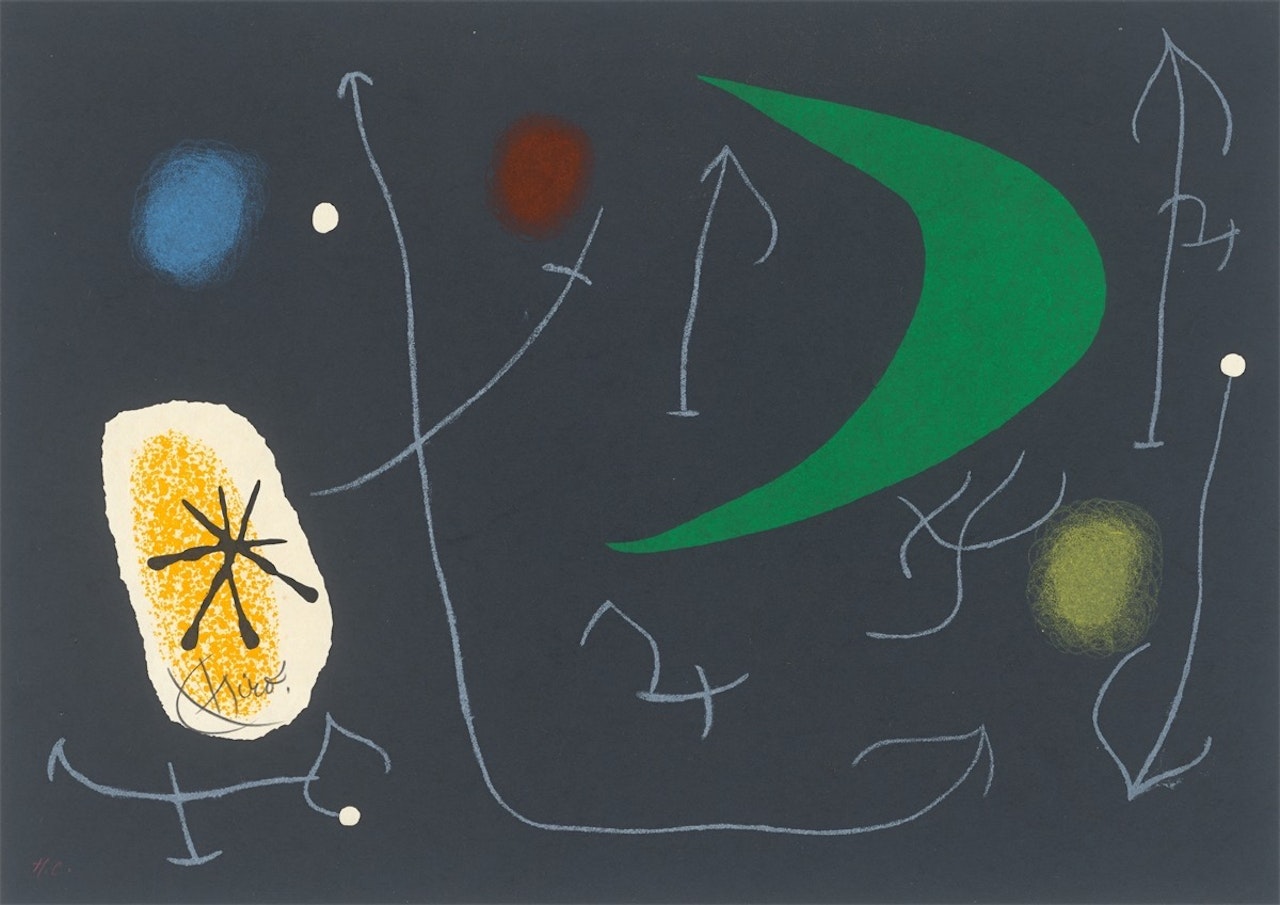 From: ”Le Lézard aux plumes d"or XIII” by Joan Miró