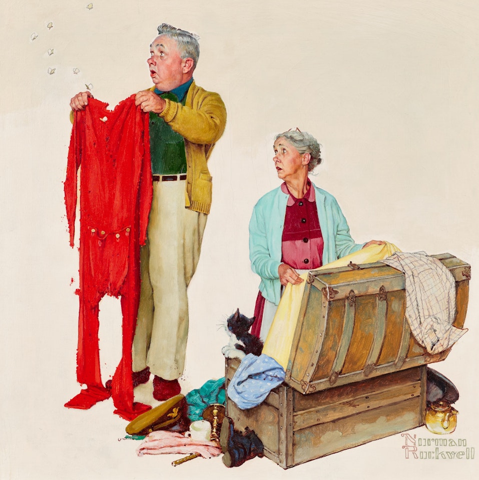 Tender Years: Moth Holes by Norman Rockwell
