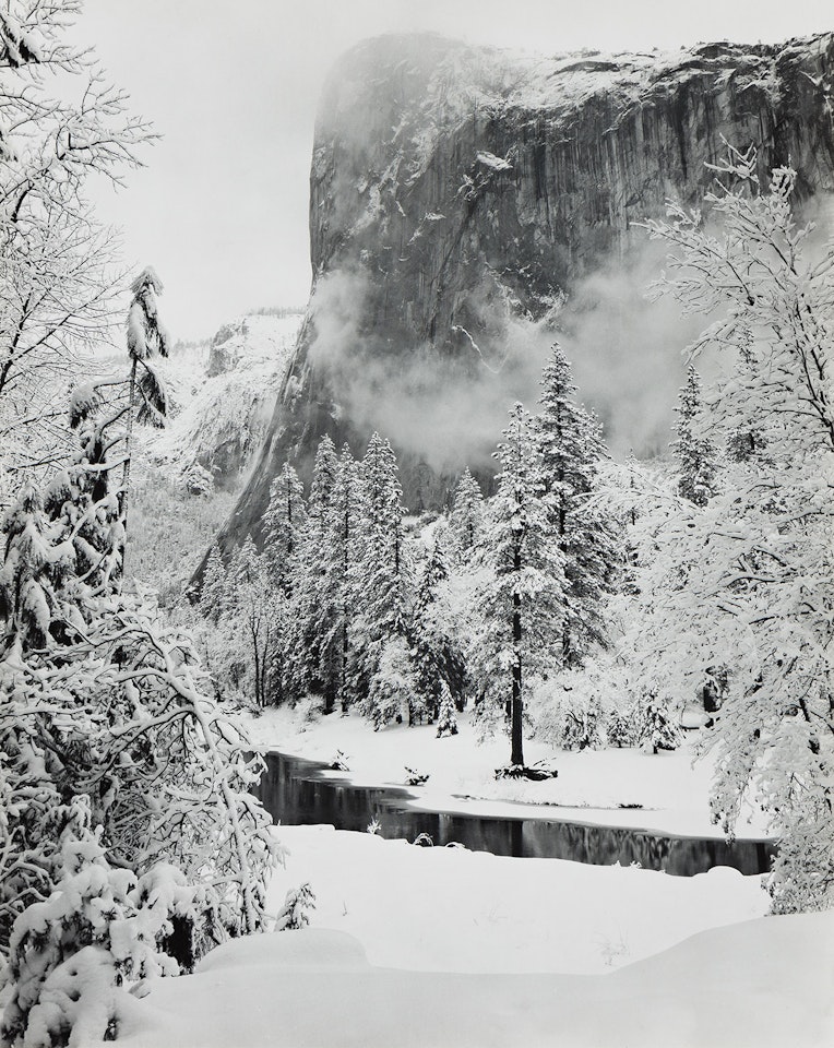 El Capitan, Winter by Ansel Adams