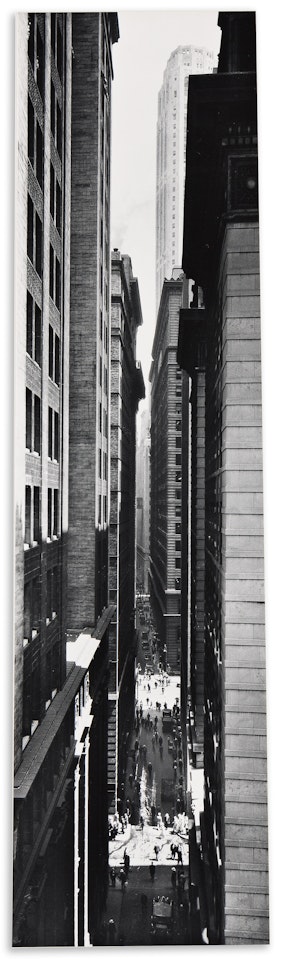View of Exchange Place from Broadway by Berenice Abbott