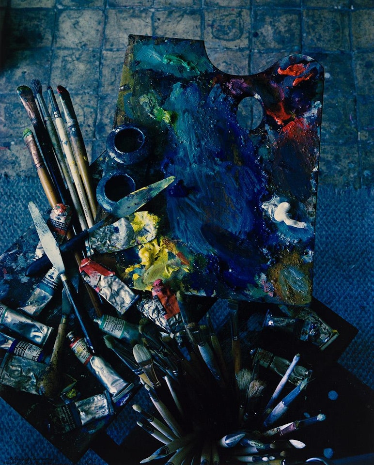 Marc Chagall"s Palette, Saint-Paul-de-Vence, France by Arnold Newman