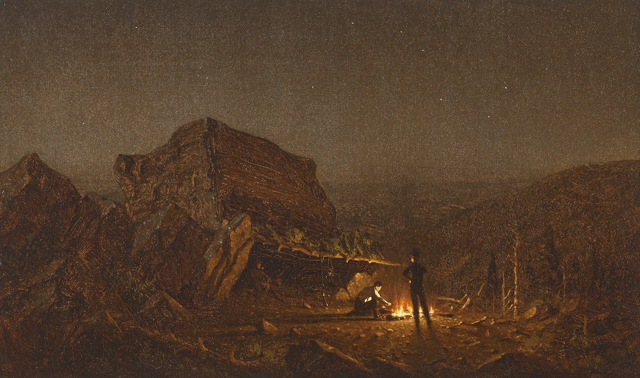 Camping for the Night on Mansfield Mountain by Sanford Robinson Gifford