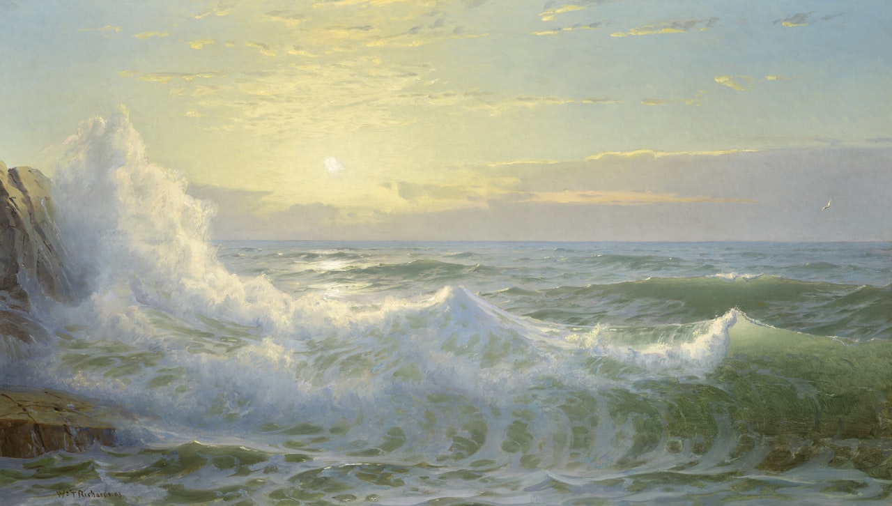 Sunlit Waves by William Trost Richards