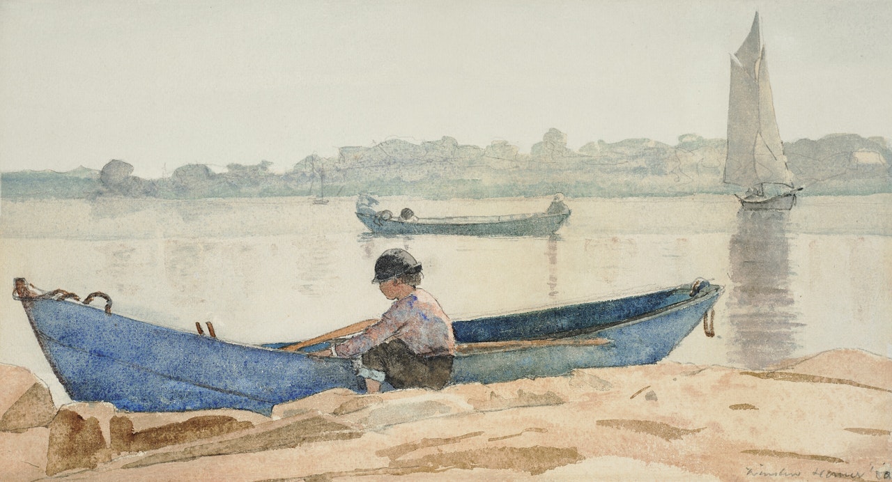 Boy with Blue Dory by Winslow Homer