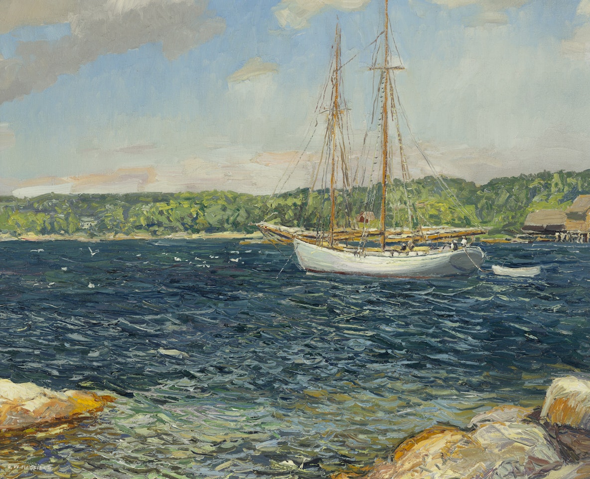 The Bowdoin , Monhegan Island by Edward Willis Redfield