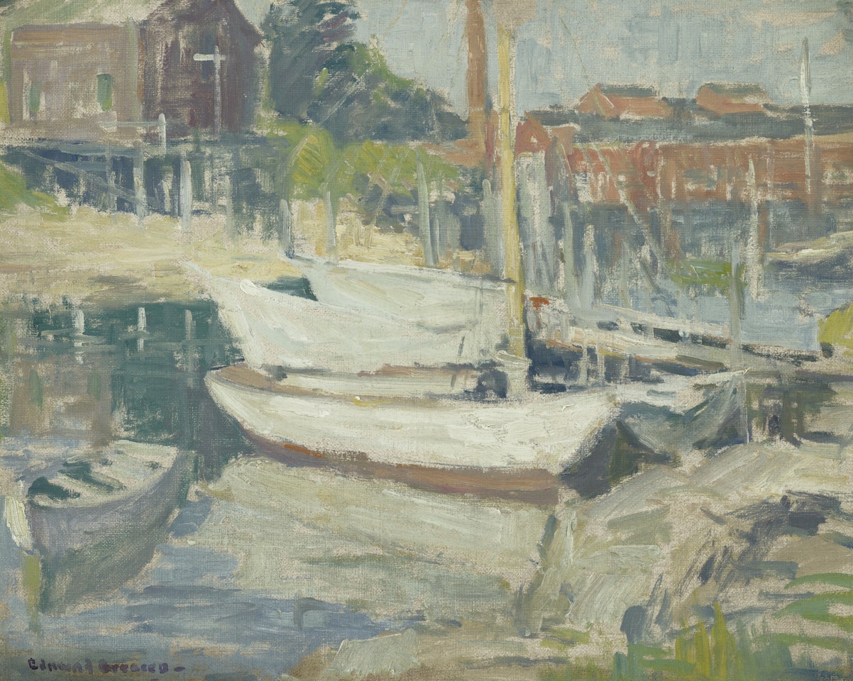 Shipyard, Old Lyme, Connecticut by Edmund William Greacen