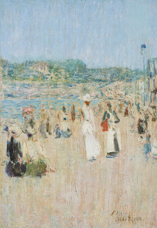 Beach at Newport by Childe Hassam