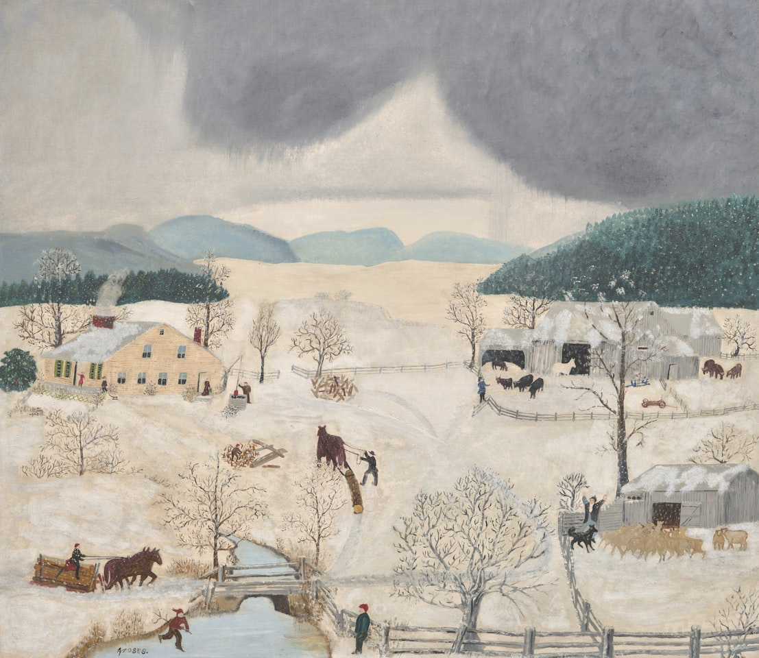 December by Grandma Moses