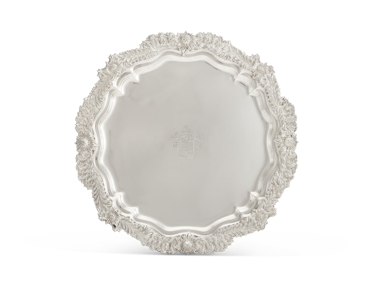 AN AMERICAN SILVER SALVER by Tiffany & Co.