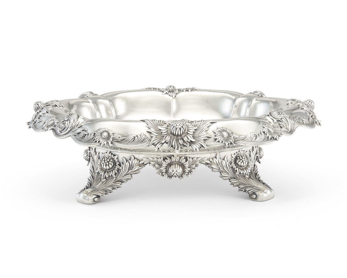 AN AMERICAN SILVER CENTERPIECE BOWL by Tiffany & Co.
