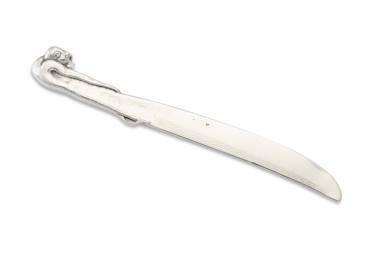 AN AMERICAN SILVER PAPER KNIFE by Tiffany & Co.