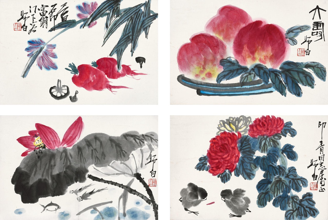 FLOWERS AND FRUITS by Lou Shibai