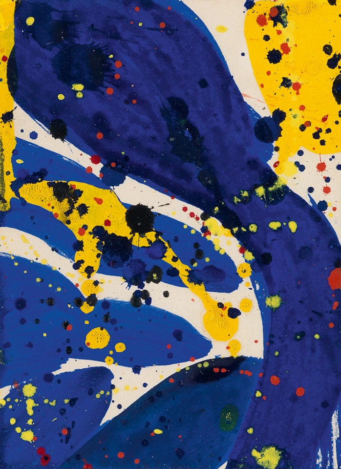 Abstract Blue, Yellow and Red by Sam Francis