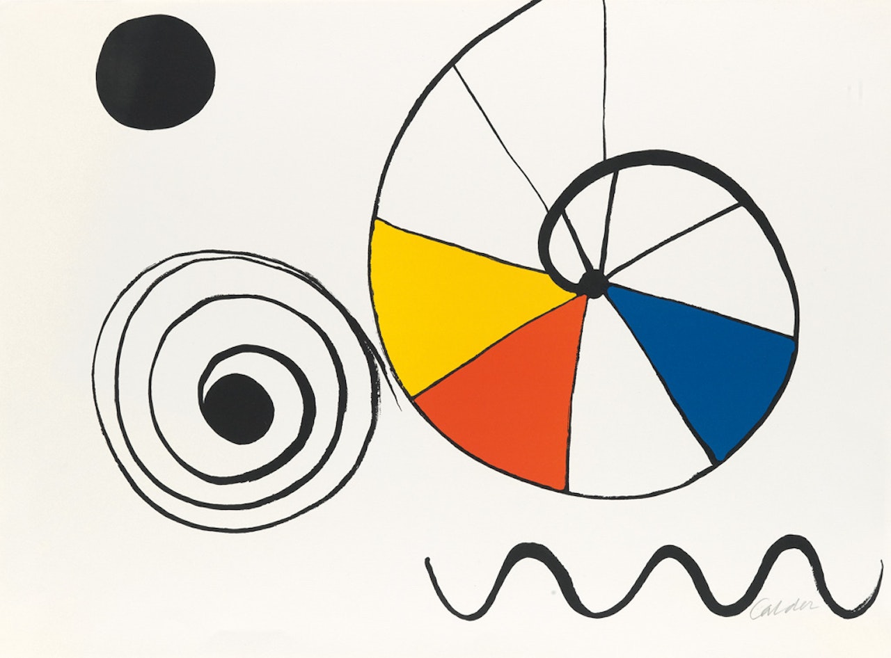 Composition (Nautilus and Three Forms) by Alexander Calder