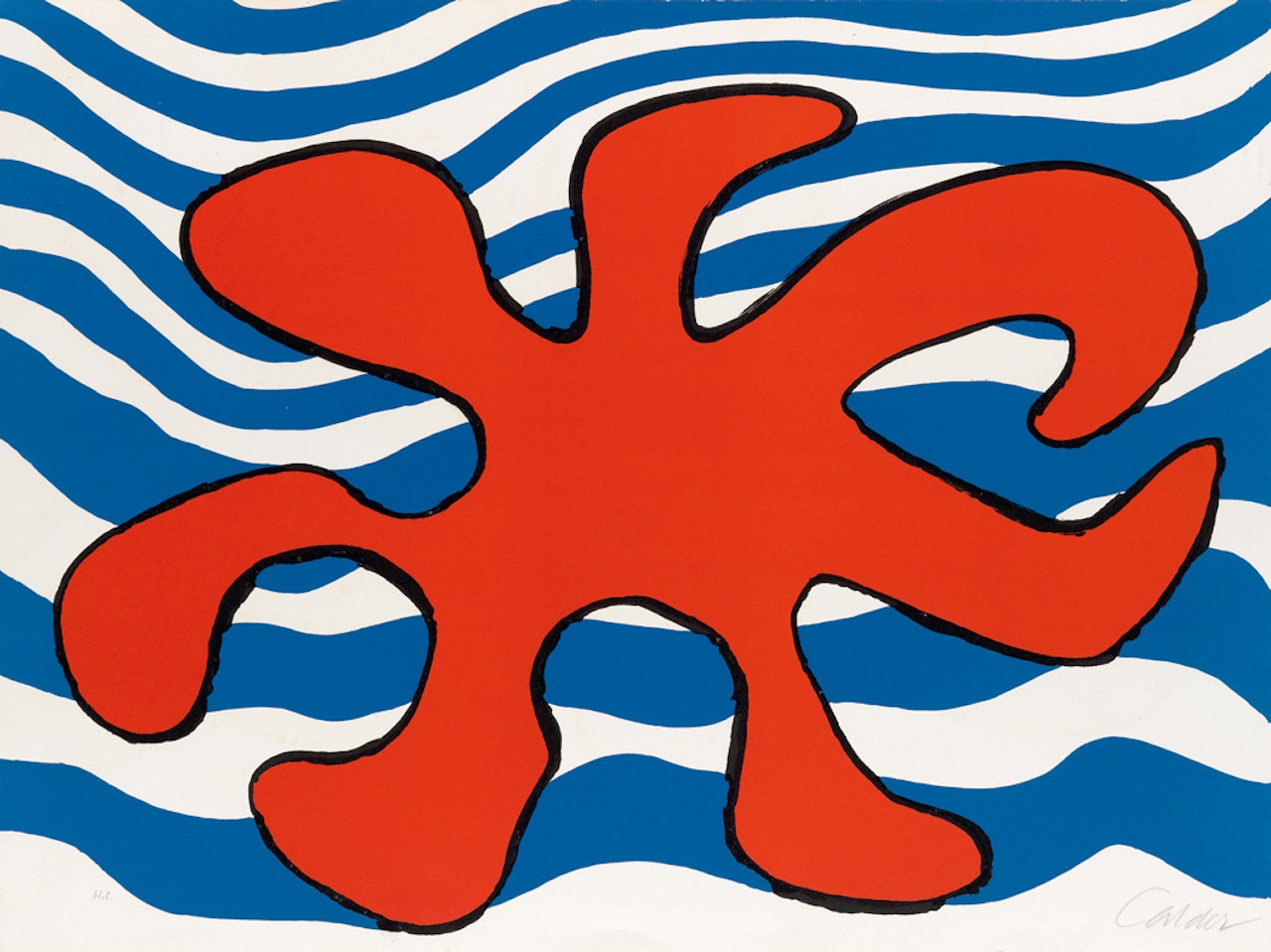 Composition (Sea with Red Starfish) by Alexander Calder