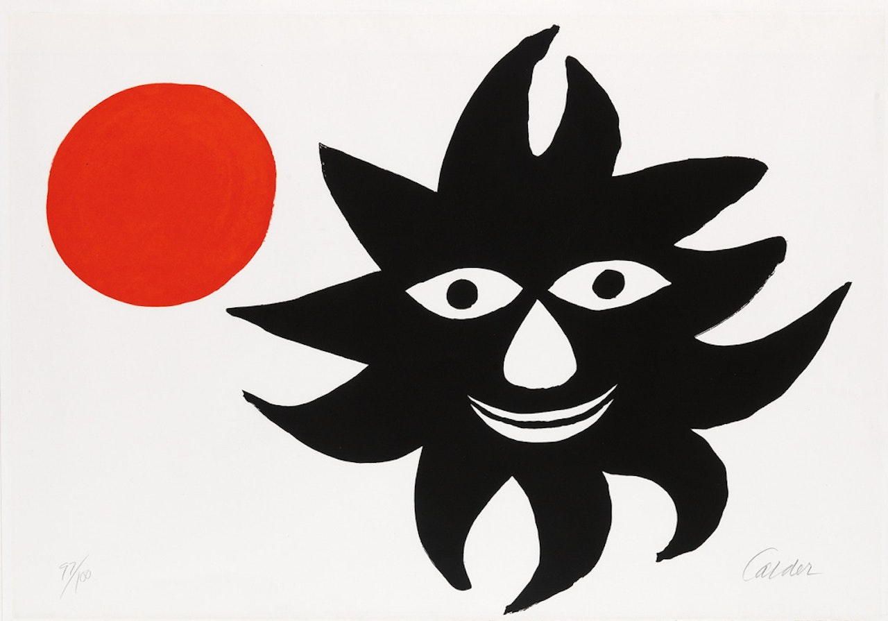 Red Moon and Black Sun by Alexander Calder