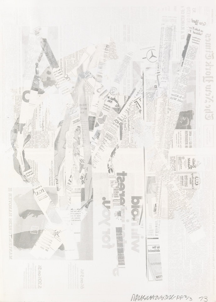 Hommage à Picasso by Robert Rauschenberg