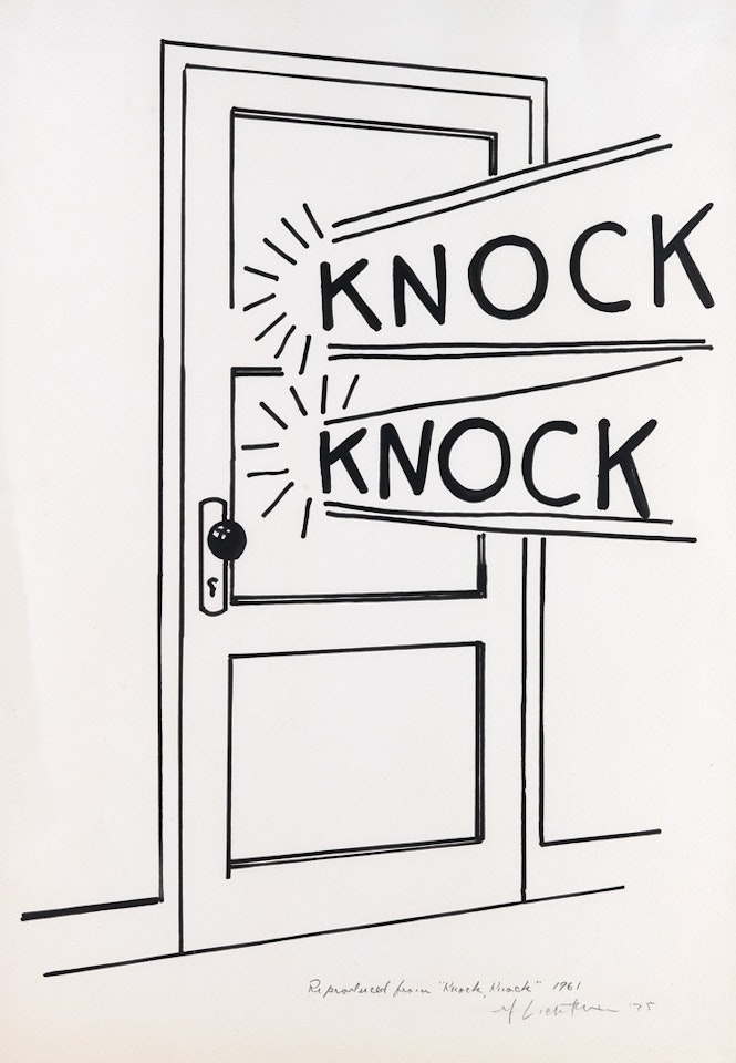 Knock, Knock Poster by Roy Lichtenstein