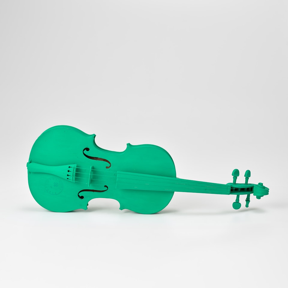 Grüne Geige, from Zwei Fluxus-Objekte (Green Violin, from Two Fluxus Objects) (S. 135) by Joseph Beuys