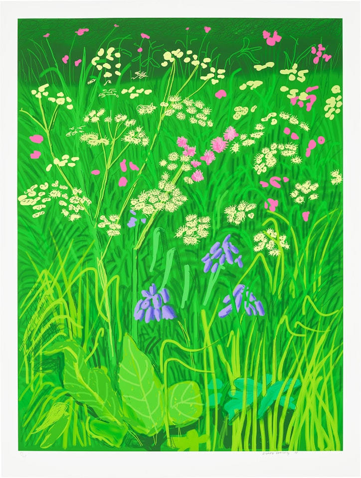 The Arrival of Spring in Woldgate, East Yorkshire in 2011 (twenty eleven) - 17 May, 2011 by David Hockney