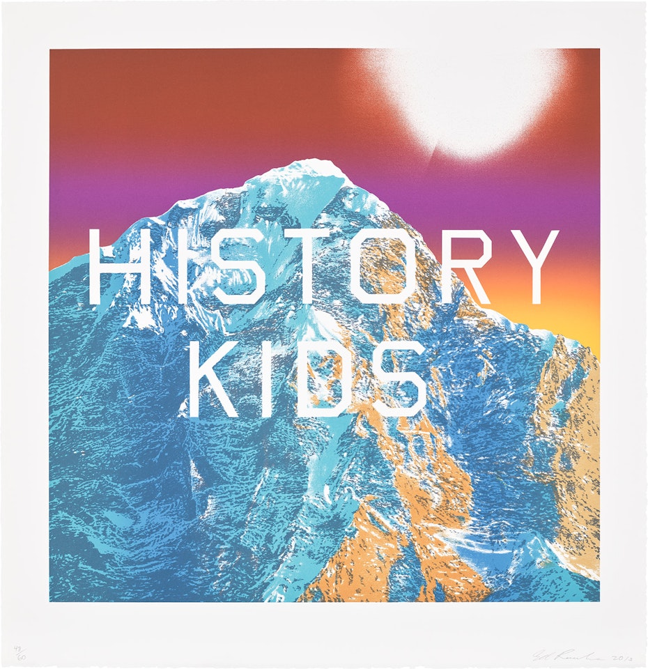 History Kids, from Mountain Prints by Ed Ruscha