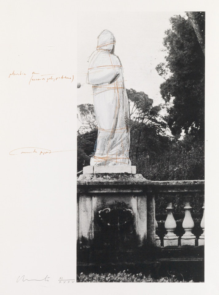 Wrapped Venus, Project for Villa Borghese, Rome by Christo