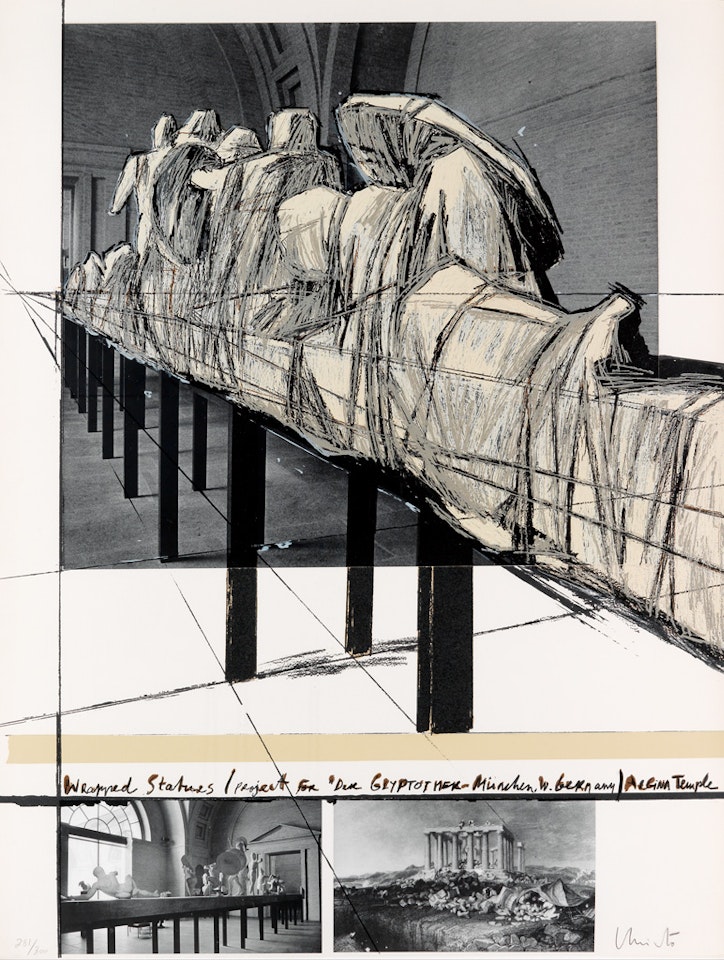 Wrapped Statues (Project for Der Glyptothek, Munich, West Germany) by Christo
