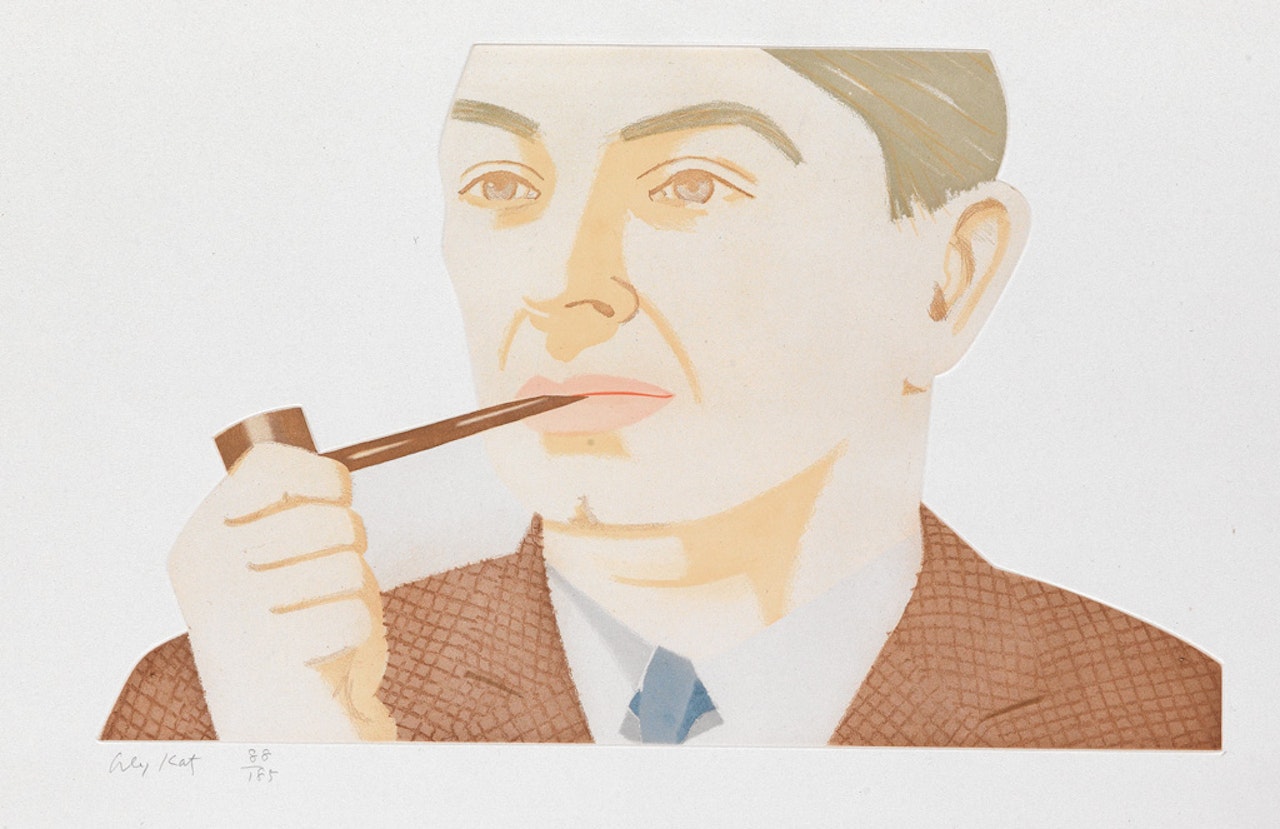 Man with Pipe by Alex Katz