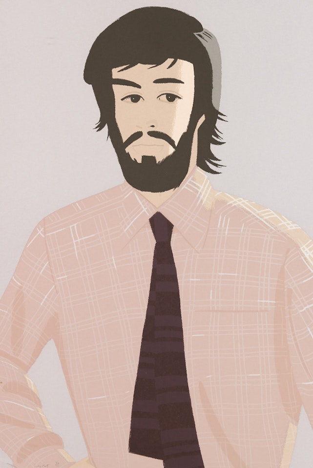 Plaid Shirt I and II by Alex Katz